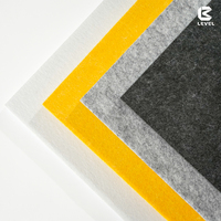 Panel Akustik Serat Poliester 100% 600x600mm 9mm/12mm Desain Grafis Modern dengan NRC Tinggi, Kedap Suara, Ramah Lingkungan