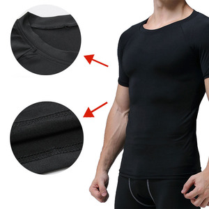 Commercio all'ingrosso Dryfit Athletic Running abbigliamento sportivo compressione palestra abbigliamento <span class=keywords><strong>Fitness</strong></span> muscolare da <span class=keywords><strong>uomo</strong></span> maglietta in fibra di bambù magliette - Product Image 2
