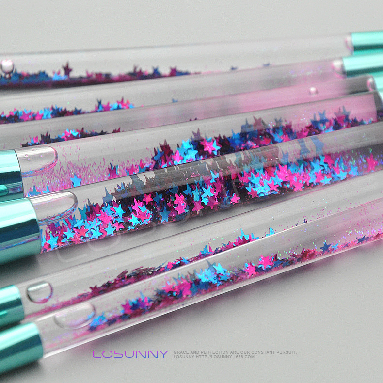 makeup brush set badazzled