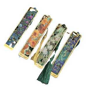 Sáng Tạo nổi tiếng bức tranh Cẩm Nang Mặt dây chuyền đọc sách Clip Bookmark sáng tạo retro kim loại hoa nhìn thoáng qua Bookmark - Product Image 2