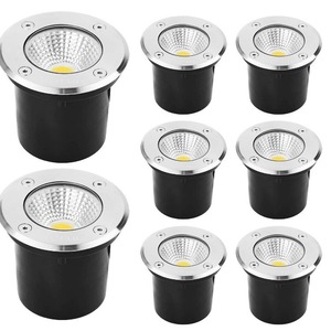 Lumière <span class=keywords><strong>LED</strong></span> étanche souterraine 5W <span class=keywords><strong>IP67</strong></span>, éclairage encastré pour jardin, allée, <span class=keywords><strong>extérieur</strong></span>, COB, <span class=keywords><strong>220V</strong></span> DC12V, blanc chaud - Product Image 1
