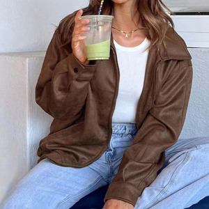 Veste en Cuir Véritable Imprimé Peau de Serpent Écologique et Imperméable pour Femme, Coupe Slim, Respirante, Idéale pour l'Automne et l'Hiver – Vente en Gros - Product Image 6