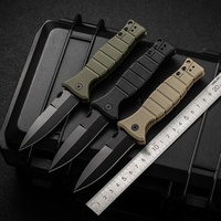 Vente en gros de couteau pliant XCOM 3425 avec manche en nylon et fibre de verre, lame en acier 8cr13mov, couteau de poche tactique de survie pour le camping