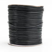 1.5mm 160 mètres/rouleau approvisionnement d'usine en gros de haute qualité rond coréen Faux daim cuir cordon couleur ciré collier corde
