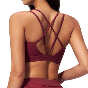 Soutien-gorge de sport yoga antichoc léger et respirant, extensible dans quatre directions, sans coutures, imprimé floral, maintien élevé, coupe ajustée - Product Image 1