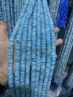 Nouvel Arrivage Perles de Larimar de Forme Fantaisie en Chaîne Pierre Précieuse Naturelle Cristalline Approvisionnement Direct Usine