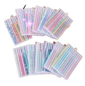 Lot de 10 Stylos Gel à Encre Noire 0,38 mm, Motifs Mignons Dessins Animés, pour Étudiants et Fournitures Scolaires <span class=keywords><strong>Kawaii</strong></span> - Product Image 1