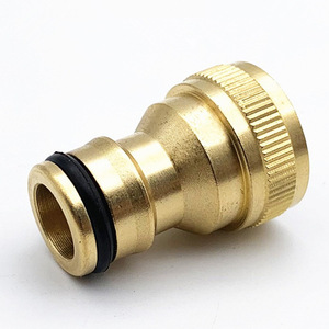 Brass 4 G1/2 Inner Thread Hose Connector For <b>Car</b> <b>Washer</b> Water Gun Accessories - Product Image 1