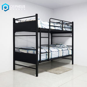 Assemblage facile à clipser Cadre <span class=keywords><strong>de</strong></span> <span class=keywords><strong>lit</strong></span> <span class=keywords><strong>de</strong></span> chambre à coucher pour dortoir Collection <span class=keywords><strong>de</strong></span> meubles <span class=keywords><strong>Lit</strong></span> <span class=keywords><strong>superposé</strong></span> en acier convertible en triple métal pour <span class=keywords><strong>lit</strong></span> <span class=keywords><strong>de</strong></span> camping - Product Image 2