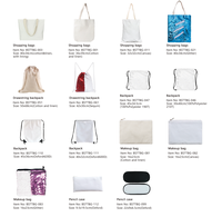 Vente en gros Cadeaux de Pâques pour enfants Sac à bonbons vierge par sublimation Seau à oeufs en coton et lin personnalisé Panier de Pâques pour presse à chaud
