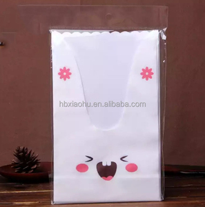 Cấp thực phẩm nhựa dài tai thỏ đứng lên túi nướng gói nhỏ Dim Sum bông tuyết sắc nét niềm vui kẹo Biscuit bao bì - Product Image 3