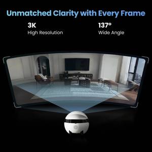 Enabot Ebo Air 2 Plus Robot Compagnon Intelligent pour Animaux de Compagnie avec Caméra 3K, Appel Vidéo, Fonction de Patrouille IA, Affichage et Caméra 3K Air 2 Plus - Product Image 2