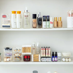 Hanging <b>Plastic</b> <b>Storage</b> Container <b>Drawer</b> Layered Organizer for Bathroom Space Tool Use - Product Image 3