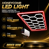 Lumière LED en forme de nid d'abeille hexagonal OEM ODM, luminaire de plafond personnalisé pour atelier, salle de sport, salon de coiffure, garage