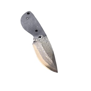 ใบมีดเหล็กดามัสกัสหยางเจียง ขนาด 60 มม. ขอบเรียบ ขนาดเท่าขนาดนิ้วโป้ง สำหรับทำมีด DIY สำหรับงานกลางแจ้ง ชิ้นส่วนสำหรับเครื่องมือทำมือ - Product Image 5