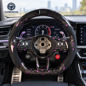 Volant de voiture en fibre de carbone forgé sur mesure pour VW Volkswagen Golf 7 7.5 R Mk7 Mk7.5 Polo GTI GTD Passat Arteon 2020 2019 - Product Image 4