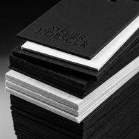 Etiquetas Colgantes Personalizadas de Lujo para Ropa, Impermeables y Holográficas, con Estampado en Lámina Dorada, Etiquetas de Cartón Premium para Prendas de Vestir