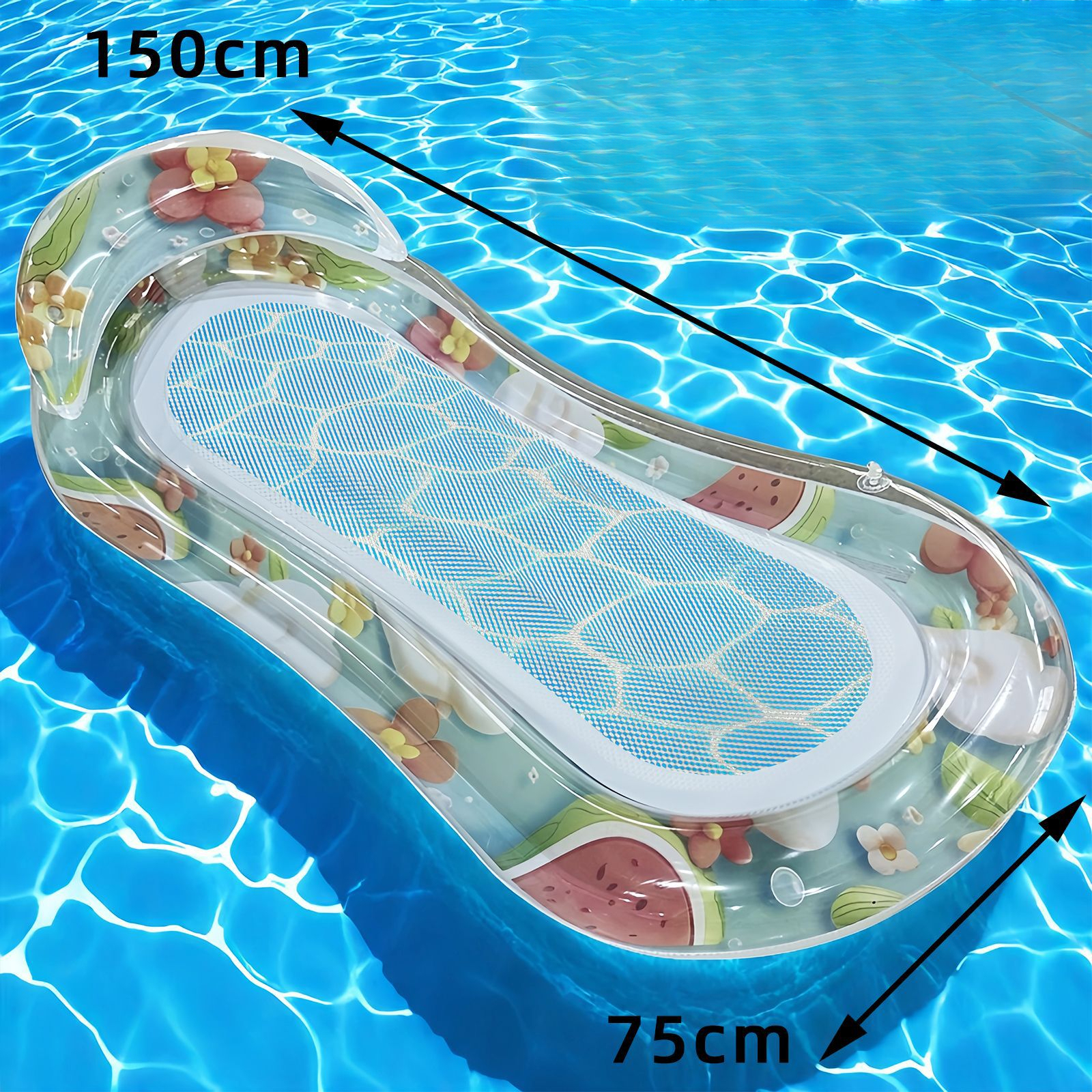 Fila flotante de hilo de malla transparente de sandía