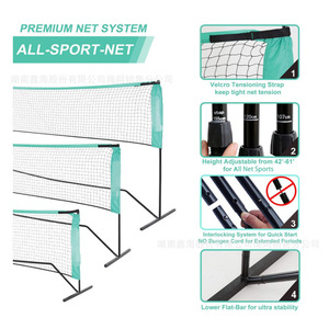 Filet de badminton portable, filet en maille pour l'extérieur avec sac de transport, 5,0 kg, design pliable léger pour utilisation en extérieur - Product Image 4