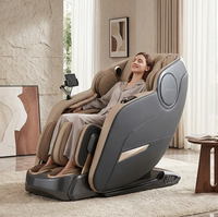 Fauteuil de massage corporel complet Zhouqi Advanced Zhouqi avec mécanisme 3D, zéro gravité, audio Bluetooth Hi-Fi et technologie IA