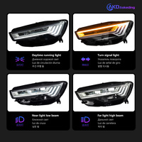 Phares avant BBA pour Audi A6 C7, projecteur LED, lentille de projecteur, design 2012-2015, feux de jour, clignotants, feux de croisement et de route automatiques