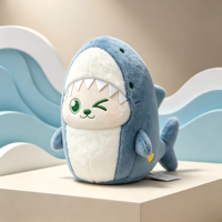 Peluche personnalisée Chat Requin OEM ODM, Poupée en peluche, Mascotte sur mesure pour cadeau d'entreprise en gros