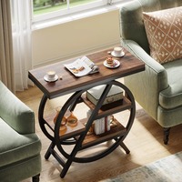 Nouvelle Arrivée 2026 – Table d'Appoint Portable Rétro Américaine Wabi-Sabi, Petite Table Basse pour Salon, Chambre et Hôtel