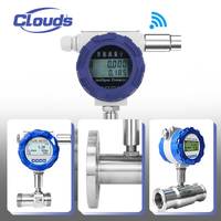 Débitmètre à turbine sans fil en acier inoxydable 316, 4G NB-IoT LoRa, résistant à la corrosion, débitmètre numérique pour liquides acides et alcalins