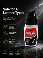 Black Bull 75ml Líquido Nutritivo para Cuero, Revestimiento Impermeable, Agente de Acabado para Cuero Genuino, para Botas de Trabajo Resistentes