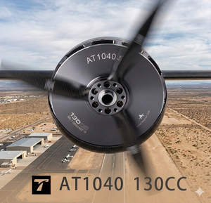 Motor AT1040 T-MOTOR 130CC 24S 6000W KV90 de eje largo para aeronaves VTOL de ala fija - Product Image 1