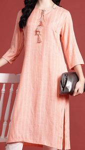 Diseño de corbata Tejido Viscosa Rayón Kurta - Product Image 3