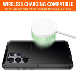 Custodia Protettiva Robusta in Metallo e Alluminio Antiurto per <span class=keywords><strong>Samsung</strong></span> S26 S25 S24 S23 S22 S21 + Note 20 <span class=keywords><strong>Ultra</strong></span> S25 Edge - Product Image 4