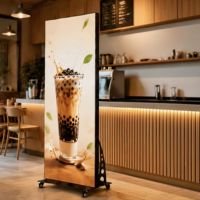 Panel Iklan LED Vertikal Dalam Ruangan P1.53, Kecerahan 600 Nits &amp;   Sudut Pandang Lebar 160° - Beli Produk di Alibaba.com