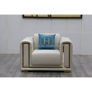 Pzcn โซฟาบ้านสไตล์อิตาลี, โซฟาห้องนั่งเล่นหรูหราเฟอร์นิเจอร์1 + 2 + 3ที่นั่งตกแต่งด้วยทองคำ - Product Image 2