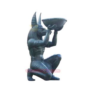 Estatua del Dios Egipcio Anubis en Oferta, Tallada a Mano en Fibra de Vidrio con Material de Resina - Product Image 5