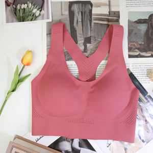Hochwertiger Mesh Breath Soft Fitness Gelee-BH Große Push-up-Unterstützung <span class=keywords><strong>Sport</strong></span> Nahtlose Dessous Drahtloser BH mit hoher Elastizität - Product Image 1