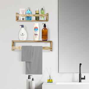 Étagères murales modernes en bois flottantes pour <span class=keywords><strong>salle</strong></span> <span class=keywords><strong>de</strong></span> <span class=keywords><strong>bain</strong></span>, <span class=keywords><strong>rangement</strong></span> <span class=keywords><strong>de</strong></span> jouets et étagère à épices avec présentoir photo, étagère à livres pour chambre d'enfant - Product Image 3
