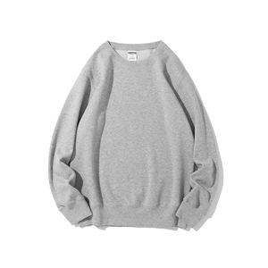 เสื้อสเวตเตอร์คอกลมผ้าฟลีซสีพื้นแขนยาวหนาขึ้นแบบยูนิเซ็กส์ทรงหลวมสำหรับวัยรุ่น SMLXL2XL3XL - Product Image 1
