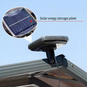 Balançoire de jardin moderne en aluminium avec éclairage LED, <span class=keywords><strong>4</strong></span> <span class=keywords><strong>places</strong></span>, pour villa et complexe hôtelier - Product Image 5