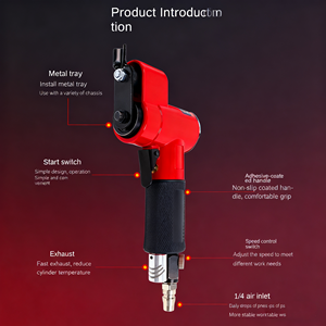 Ponceuse pneumatique oscillante à <span class=keywords><strong>action</strong></span> gauche/droite outil de finition de surface industrielle pour polissage de moules en métal portable - Product Image 4