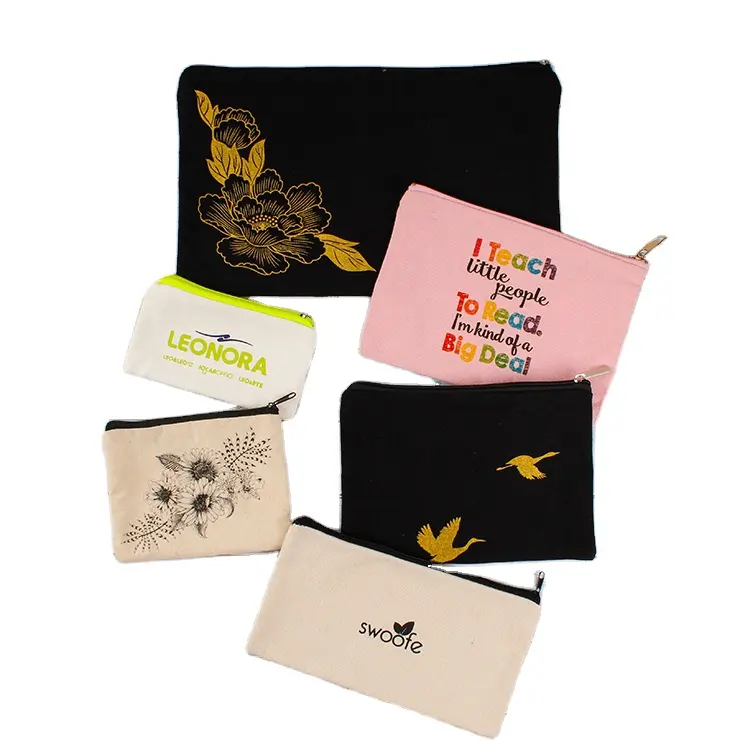 Cosmetische Pouch Munten Portemonnee Party Gift Bags Met Zwarte Rits