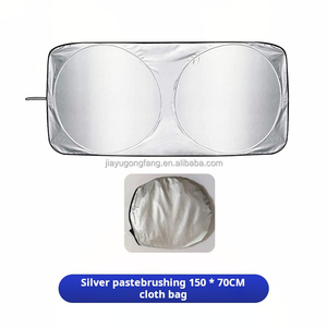 Di alta qualità Custom pieghevole parasole per auto in poliestere protezione solare UV con stile Business di lusso - Product Image 3