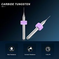 Forets micro-perforateurs RUIMENG CN 0,3 mm, tige de 1/8 po, en carbure de tungstène non revêtu, pour perçage de circuits imprimés (PCB) 135, gravure CNC, outil de précision