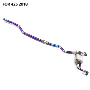 Tubos de Escape Catback de Titanio de Alta Calidad con Válvula Silenciadora, Acabado Liso de 1.2 mm de Espesor para <span class=keywords><strong>BMW</strong></span> Serie 4 F32 F33 F36 <span class=keywords><strong>418i</strong></span> 420i 425i 428i - Product Image 4