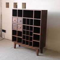 Meuble de rangement modulaire en bois massif pour salon, écologique et durable, pour bar à domicile, hôtel, buffet, mobilier commercial