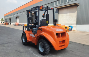 Euro5 HUAYA 4x4 חדש דגם Ant ארבע גלגלים מלגזה שטח 5 טון מלגזה מפרקי שטח גס למכירה - Product Image 4