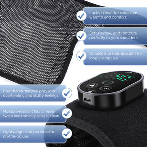 Masajeador de rodilla y pie inalámbrico recargable 3 en 1 con calefacción y vibración Soporte de hombro y codo para aliviar el dolor articular - Product Image 3