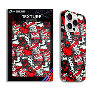 Film autocollant durable pour téléphone portable, imperméable, personnalisé, coloré et tendance pour tous les téléphones iPhone, Samsung, OnePlus