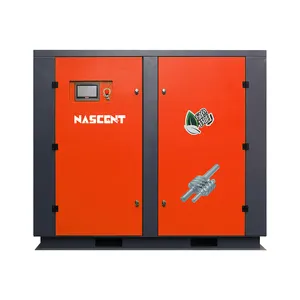 Industrial Compressors 120 Hp 90kw Pm Vsd Screw Air Compressor With Centrifugal Cooling System