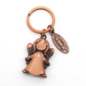 Transparent Blue Eagle Design Keychain Custom 2D Gold Color Plating Zinc Alloy Metal Soft Enamel <b>Key</b> Chain - Product Image 2